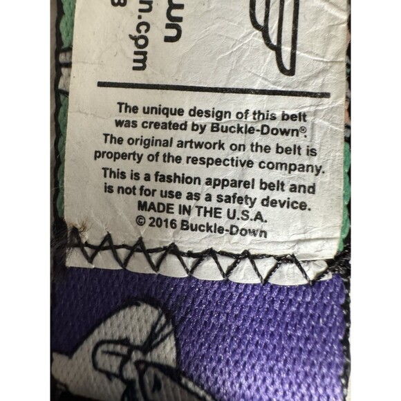 Looney Tunes Buckle Down Belt Seatbelt 26" up to 44" Bugs Bunny Cosplay 2016 - Picture 4 of 5